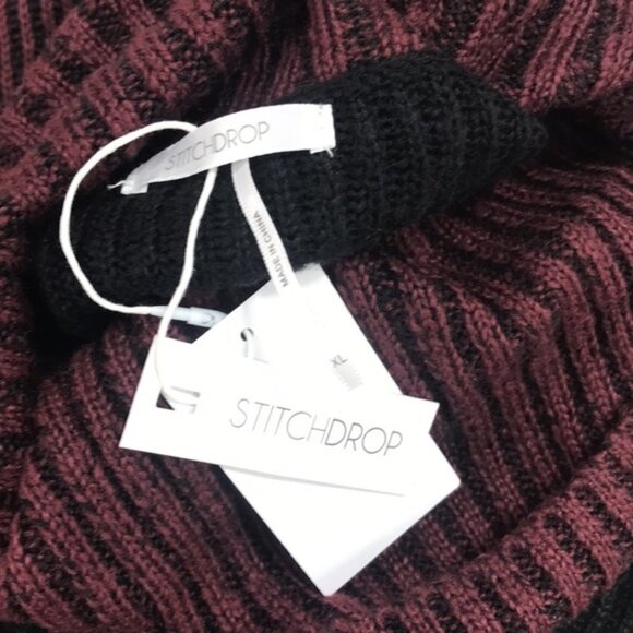 Stitchdrop Two-Tone Ribbed Knit Sweater Dress - Picture 5 of 5